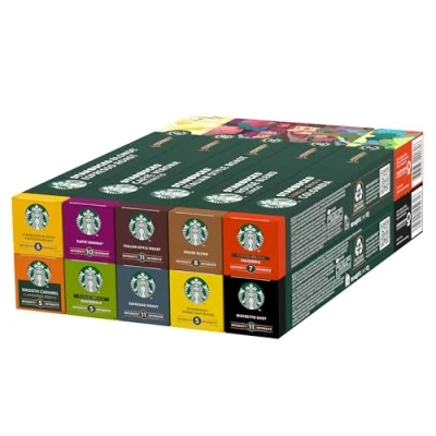 Abbildung von STARBUCKS Discovery Variety Pack by Nespresso, Kaffeekapseln 10 x (100 Kapseln) Exklusiv bei Amazon