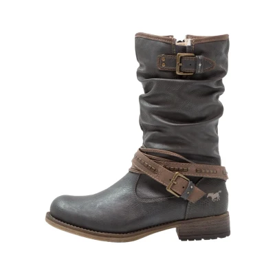 Abbildung von Mustang Cowboy/Bikerboot, Damen, Größe: 38, Graphit Schuhe