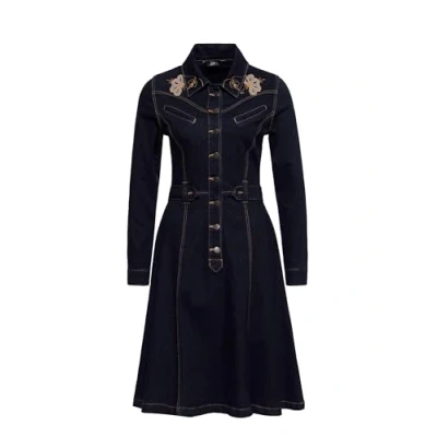 Abbildung von QueenKerosin Jeanskleid (1 tlg) im Western Style