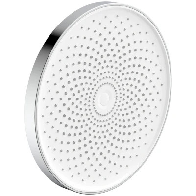 Abbildung von Schütte Kopfbrause &quot;LA ROCHELLE&quot;, mit Samtstrahltechnologie, Regendusche Antikalk Noppen, Chrom/Weiß