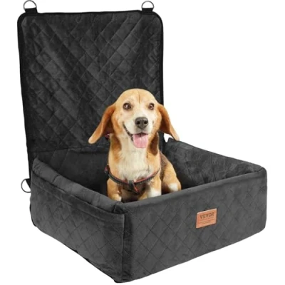 Abbildung von VEVOR Hunde Autositz Vorder/Rücksitz Hundesitz Auto 600x500x670mm 18kg Schwarz