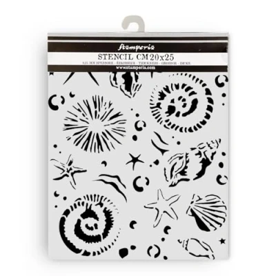 Abbildung von Stamperia Silent Sea Thick Stencil 20x25cm Starfish (KSTD178)