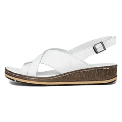 Abbildung von Hush Puppies Elena Crossover Keilsandalette LEDER Damen