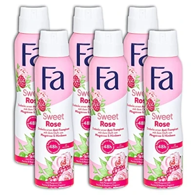Abbildung von 6 er Pack FA Sweet Rose Deodorant Deo Deospray x 150 ml