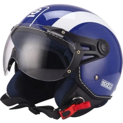 Abbildung von Sparco Riders Herren Demi Jet Motorradhelm, blau, XS