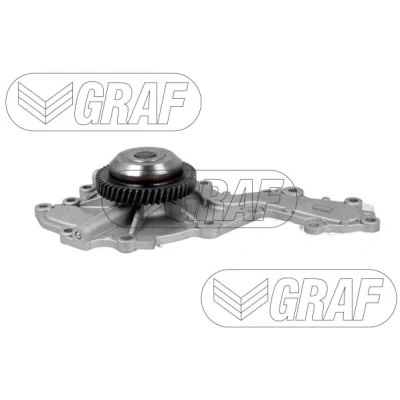 Abbildung von GRAF PA1453 Wasserpumpe 50 mit Dichtung mechanisch Stahl 82,8 für Keilrippenriementrieb OPEL: Vectra C Caravan, CC, Signum CC