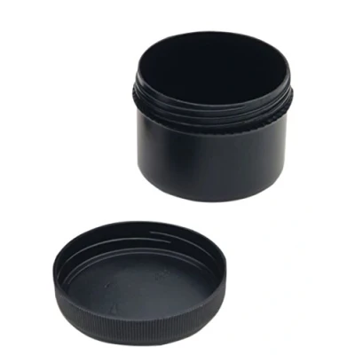 Abbildung von neoLab Liastat Leitfähige Runddosen mit Schraubdeckel, 60 ml, Schwarz, 52 mm Durchmesser, 40 Höhe, 10 Stück