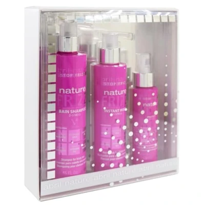 Abbildung von abril et nature Professionelles Haarpflege Set Anti Frizz Hydratisiert und hält das Haar glatt Shampoo , Maske Serum für frizziges Weicheres glänzenderes 550 ml