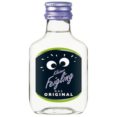 Abbildung von Kleiner Feigling Das Original (12 x 100ml) Feinster Vodka mit fruchtigem Feigenaroma Der kultige Party Schnaps für jede Feier Frech, fruchtiger Shot 20% Vol.