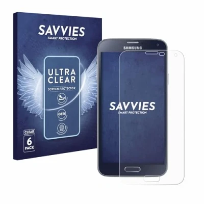 Abbildung von Savvies 6 Stück Schutzfolie für Samsung Galaxy S5 / Neo Displayschutz Folie Ultra Transparent
