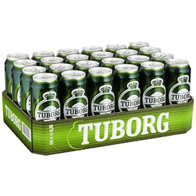 Abbildung von Tuborg Pilsener, Bier Dose Einweg (24 X 0.5 L) Dosenbier