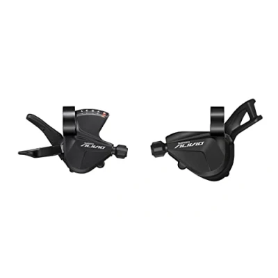 Abbildung von SHIMANO Unisex Adult Nero Comandi Cambio MTB ALIVIO M3100 2x9V (Coppia), BLAU