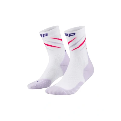 Abbildung von CEP Run Edt. Claws Mid Cut Socks Gr. 34 37 II Weiß / Lila 1000000038722