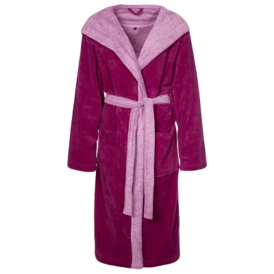 Abbildung von Vossen Poppy Unisex Bademantel, Größe: Large, Cranberry