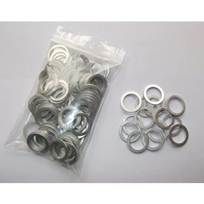 Abbildung von 100 Stück Aluminiumringe/Dichtringe/Dichtung Alu 14x24x1,5 mm DIN 7603