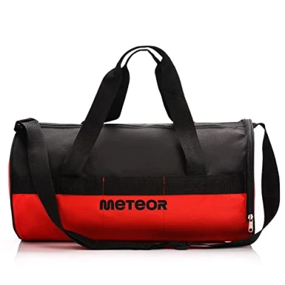 Abbildung von meteor Sporttasche Kinder 25L runde Tasche Gym Herren schwimmtasche Reisetasche Urlaubstasche klein Fitnesstasche Kindertaschen Schule Taschen turntasche Jungen