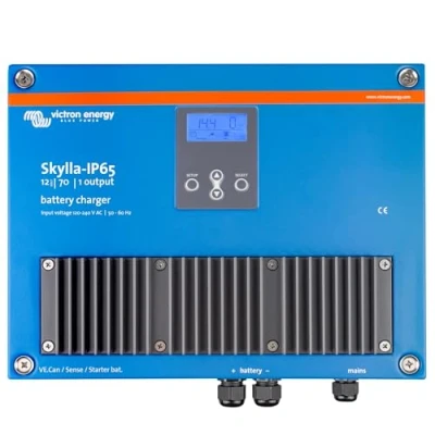 Abbildung von Victron Energy Skylla IP65 12 Volt 70 Ampere 120 240VAC Batterieladegerät, 1+1 isolierte Ausgänge