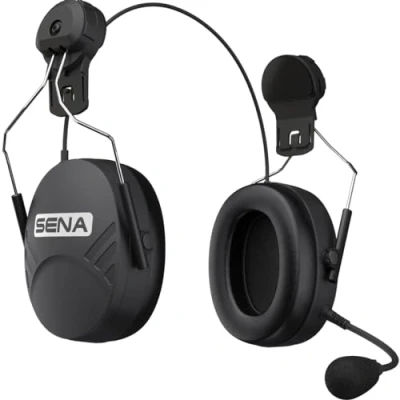 Abbildung von SENA Tufftalk Lite 02 Ohrenschützer mit Langstrecken Bluetooth Kommunikationssystem, Helmhalterung
