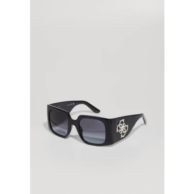 Abbildung von Guess Damen GU00201 H 01B Gläser SONNENBRILLEN Injiziert Schwarz Rauch Quadratisch Normal
