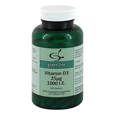 Abbildung von Vitamin D3 25 µg 1.000 I.E. Kapseln 180 St