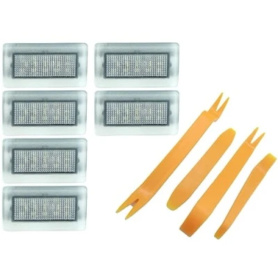 Abbildung von LED Innenraumbeleuchtung Set kompatibel/Ersatzteil für Tesla Model 3 X S Y 6er Pack kaltweiss