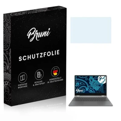 Abbildung von Bruni Schutzfolie kompatibel mit Lenovo IdeaPad Flex 5 Chromebook 13 Inch Folie, glasklare Displayschutzfolie (2X)