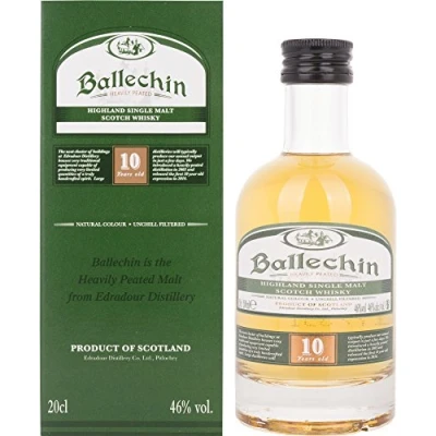 Abbildung von Edradour Ballechin 10 Years Old mit Geschenkverpackung Whisky (1 x 0.2 l)