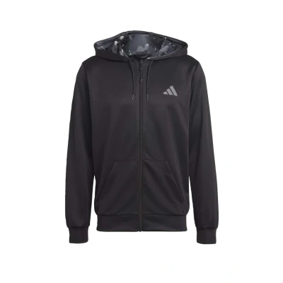 Abbildung von adidas Performance Train Essentials Seasonal FULL ZIP J Sweatjacke Black grey five, Herren, Größe: Medium, five