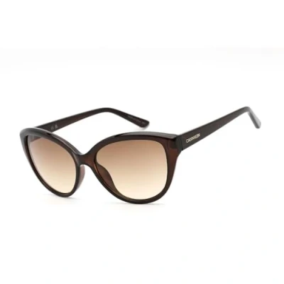 Abbildung von Calvin Klein Damen Ck19536s Sonnenbrille, Kristallbraun/Braun