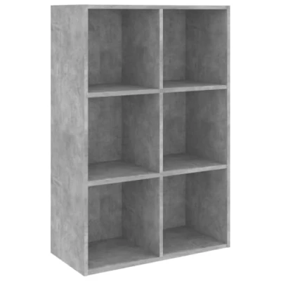 Abbildung von vidaXL Bücherregal Sideboard Standregal Büroregal Betongrau 66x30x97,8 cm