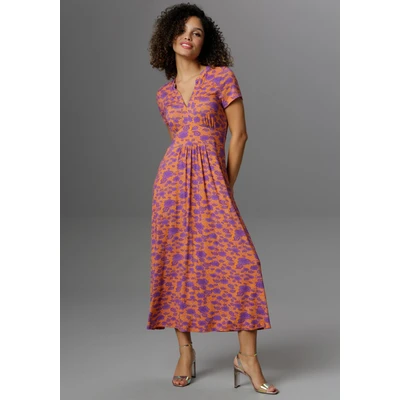 Abbildung von Aniston CASUAL Sommerkleid, mit topmodischem Blumendruck