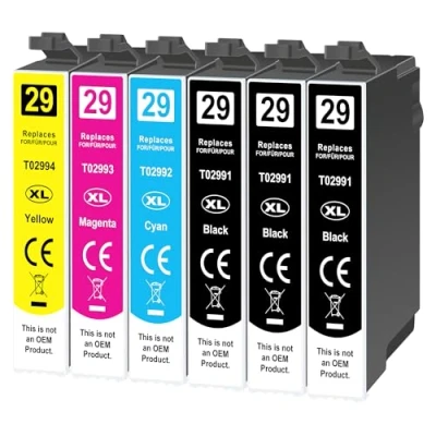 Abbildung von 29XL Tintenpatronen Kompatibel für Epson 29 XL Druckerpatronen Expression Home XP 352 332 342 235 245 255 335 345 355 432 435 442 445 452 (6er Pack)