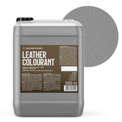 Abbildung von Sehr Deckend Wasser Lederfarbe Grau 5L Leather Paint für Natur und ÖkoLeder Dye Ohne Alkohol alle Lederaccessoires Reißt oder Blättert Nicht ab