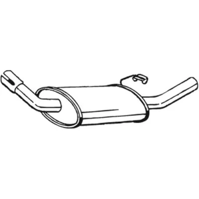 Abbildung von BOSAL 154 801 Endschalldämpfer FORD: ESCORT 4, 3 Cabriolet, 4 Cabriolet