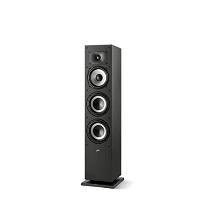 Abbildung von Polk Audio Monitor MXT60 kompakter Standlautsprecher, HiFi und Heimkino Lautsprecher, Hi Res Zertifiziert, Dolby Atmos DTS:X kompatibel (Stück), Schwarz
