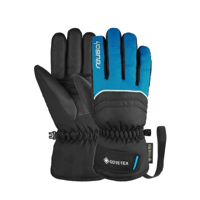 Abbildung von Reusch Teddy Goretex Fingerhandschuh für Kinder, Größe: 5, Black/brilliant blue