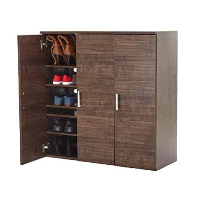 Abbildung von Iris Ohyama, Möbel, Regal, Schrank, Schuhorganizer, 6 Compartments, Modular, Kann 24 Paar Schuhe enthalten, Flur, Schlafzimmer, Wohnzimmer, Büro Shoe cabinet SR 9035 Braun
