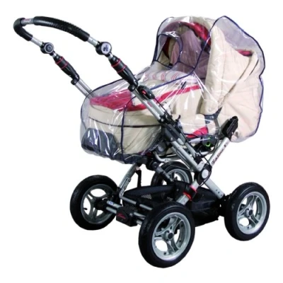 Abbildung von sunnybaby 10095 Universal Regenverdeck, Regenschutz für Kinderwagen, Babywanne, Soft Tragetasche Kontaktfenster f. optimale Luftzirkulation glasklar schadstofffrei Qualität: MADE in GERMANY