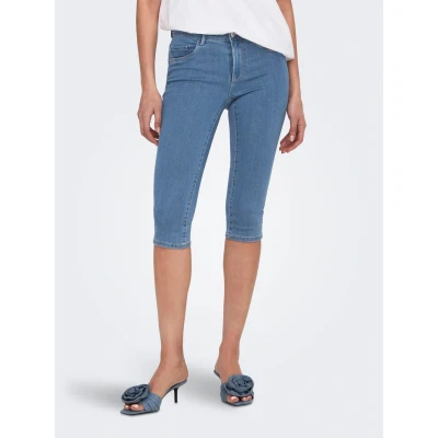 Abbildung von ONLY Onlrain REG SK Knickers Jeans Shorts, Damen, Größe: Medium, Light blue denim