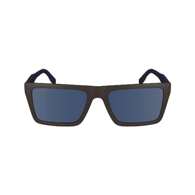 Abbildung von Lacoste Herren L6009S 210 Gläser SONNENBRILLEN Bio Injekt Braun Blau Quadratisch Normal