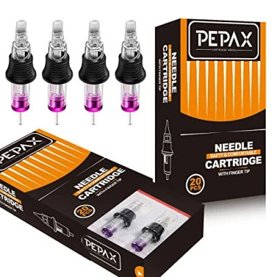 Abbildung von Cartridge Nadeln TONBAO 20 Stück Einwegnadeln, Patronen Fingerleisten Integration, Standard 7CML, Rundliner, für Maschinenstift (1207CML)