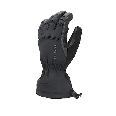 Abbildung von SEALSKINZ Southery Handschuh Stulpen, wasserdicht, für extrem kalte Witterung, schwarz, Größe M