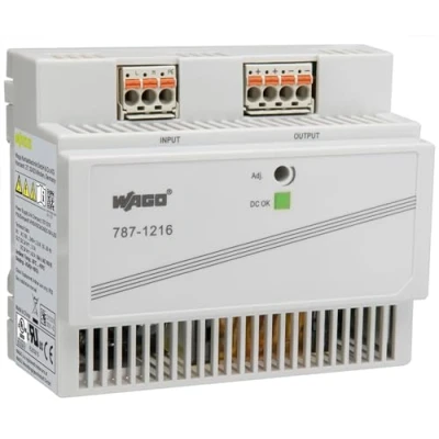 Abbildung von WAGO Compact Stromversorgung 787 1216 1 phasig, Power supply Primär getaktet, Hutschienen Netzteil (DIN Rail), DC 24 V, 4,2 A, OK LED