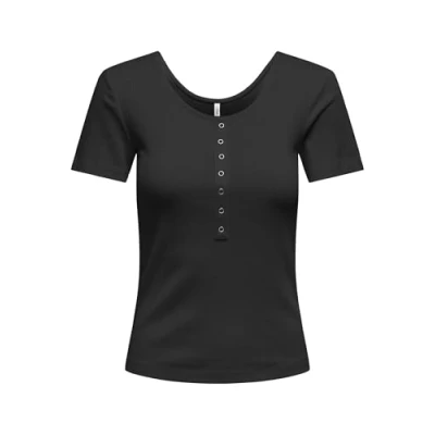 Abbildung von ONLY Kurzarmshirt ONLSIMPLE LIFE S/S BUTTON TOP BOX JRS