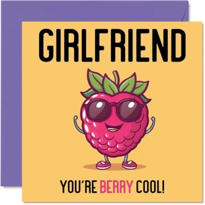 Abbildung von Geburtstagskarten für Freundin Berry Cool Lustige Happy Birthday Karte vom Freund, Partner Geburtstagsgeschenke, 145 mm x mm, Witz Grußkarten Frauen und Sie