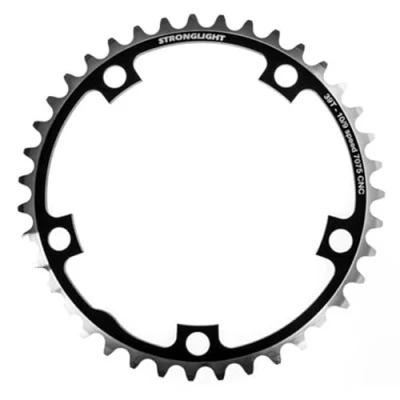 Abbildung von Stronglight Kettenblatt 7075T6 Schw. 130 Mm Lochkr. 39Z. silber