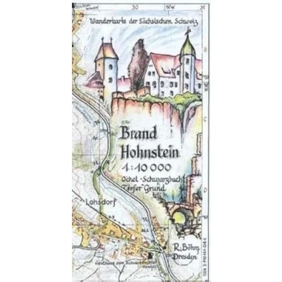 Abbildung von Brand Hohnstein 1:10000: Wanderkarte der Sächsischen Schweiz. Ochel, Schwarzbach, Tiefer Grund: Ochel Schwarzbach Grund. Schweiz