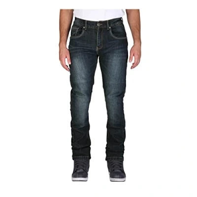 Abbildung von Modeka Motorradhose Glenn II Herren Jeans Stone Wash Blue Kurz 34