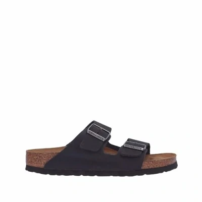Abbildung von Birkenstock Arizona NL SFB Antik Narrow FIT Pantolette flach black, Größe: 36, Black Schuhe
