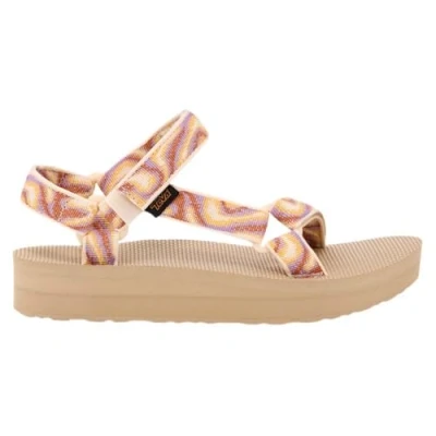 Abbildung von Flip flops Teva Modell W Midform Univer Farbe Brown